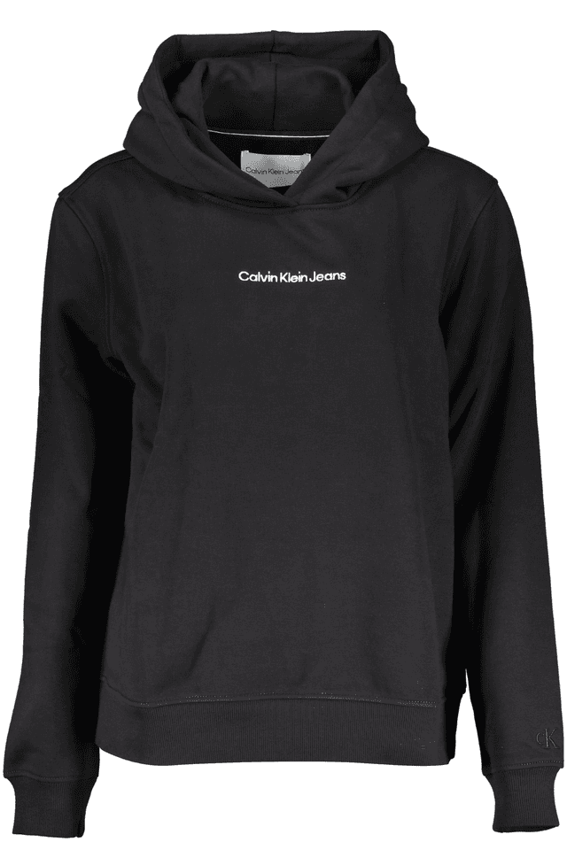 7440CALVIN KLEIN FELPA SENZA ZIP DONNA NERO