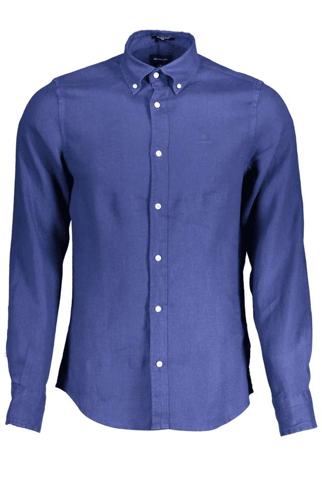 241GANT CAMICIA MANICHE LUNGHE UOMO BLU