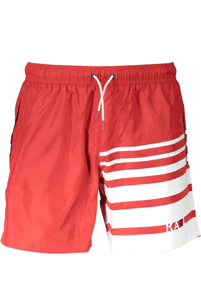 956KARL LAGERFELD BEACHWEAR COSTUME PARTE SOTTO UOMO ROSSO