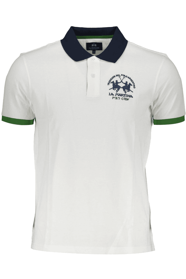 4231LA MARTINA POLO MANICHE CORTE UOMO BIANCO