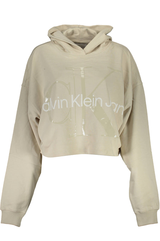 CALVIN KLEIN FELPA SENZA ZIP DONNA BEIGE - 𝕄𝕒𝕣𝕚𝕃𝕌𝕤𝕥𝕠𝕣𝕖