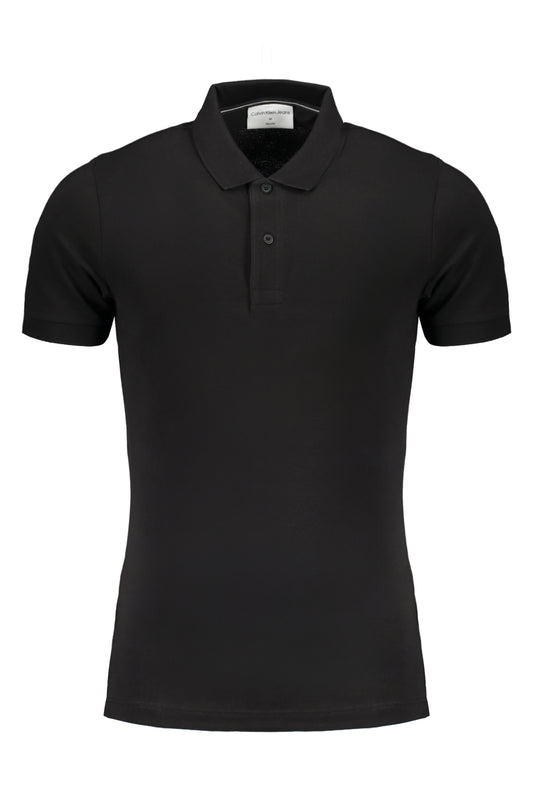 CALVIN KLEIN POLO MANICHE CORTE UOMO NERO