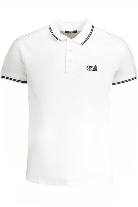 CAVALLI CLASS POLO MANICHE CORTE UOMO BIANCO - 𝕄𝕒𝕣𝕚𝕃𝕌𝕤𝕥𝕠𝕣𝕖